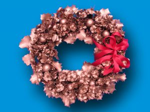 Dried Wreath, Gold for decorations