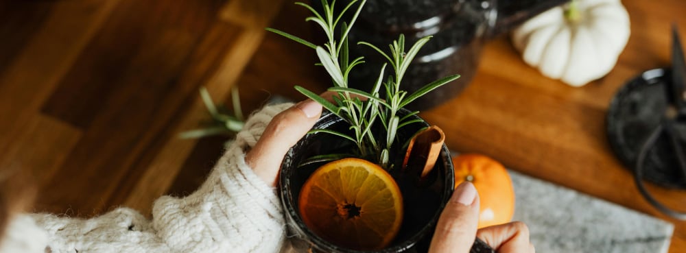 The aroma and sensory experience of herbs can uplift your mood and promote relaxation